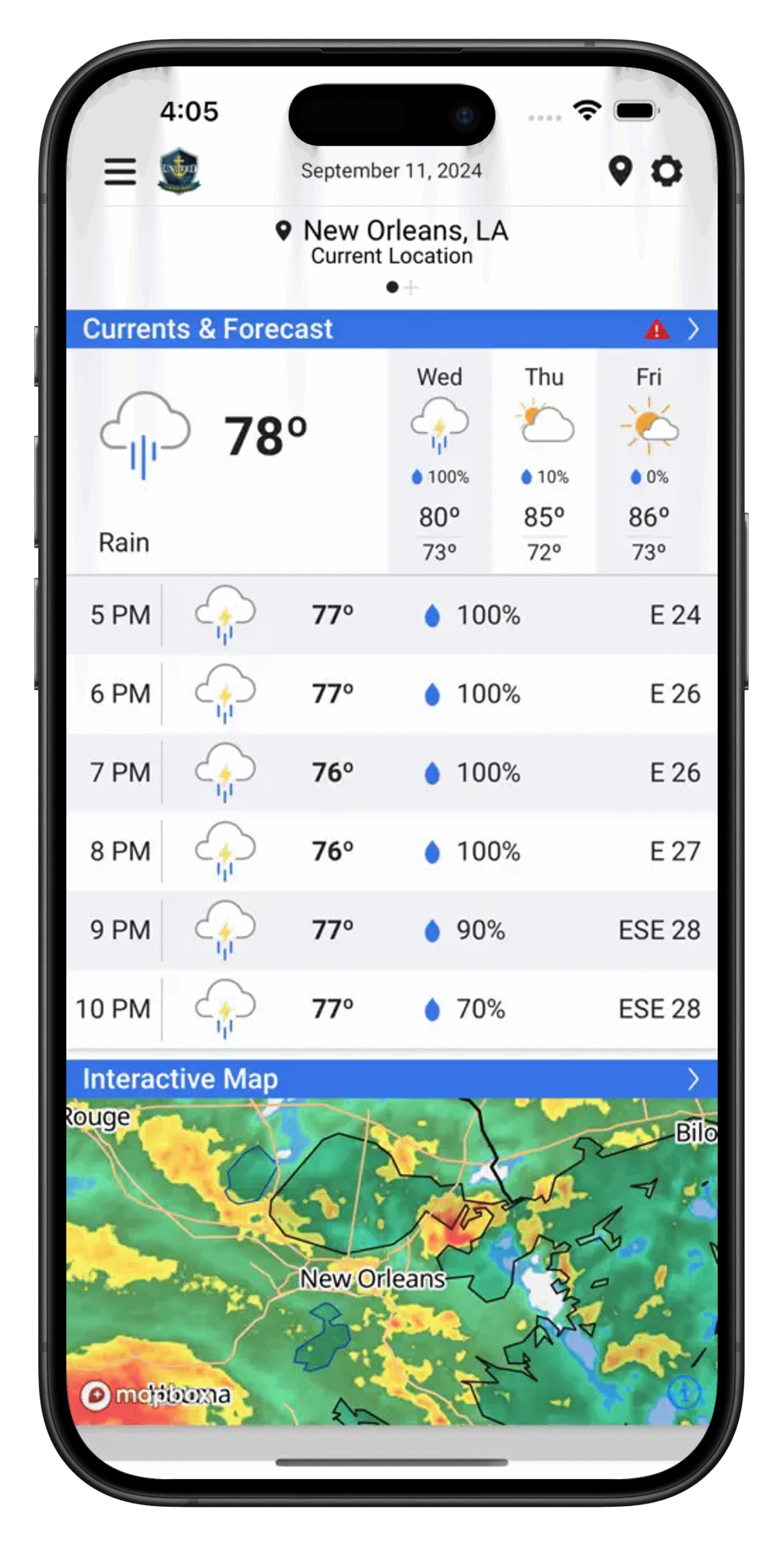 App Store UCN Weather app-portrait